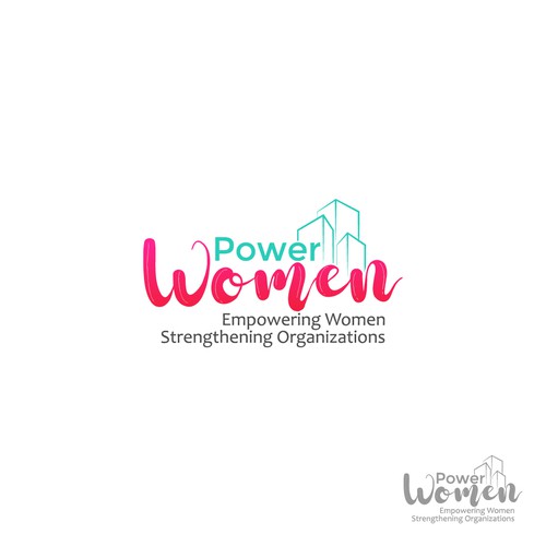 logo for a powerful new movement - Power Women - Empowering Women