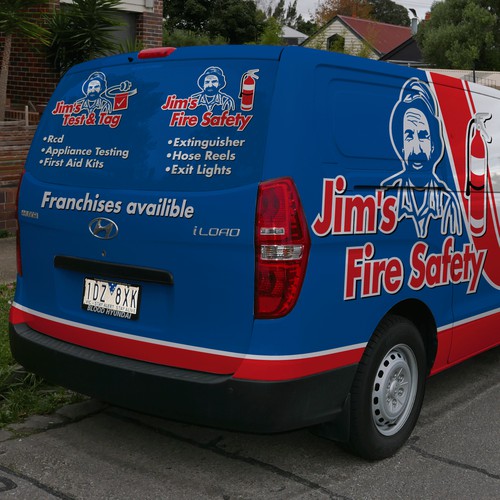 Jim's Fire Safety/Test and Tag Hyundai iLoad Van Wrap