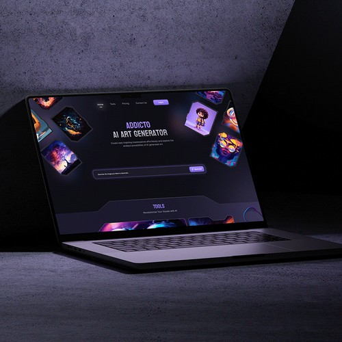 AI art generation web app