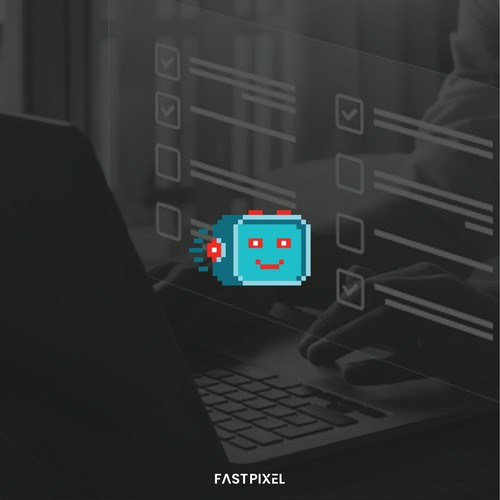 Pixel bot logo