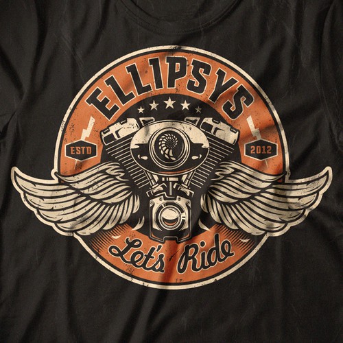 Biker t-shirt design 