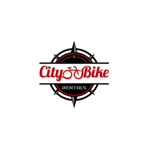 A logo for bike rentals shop