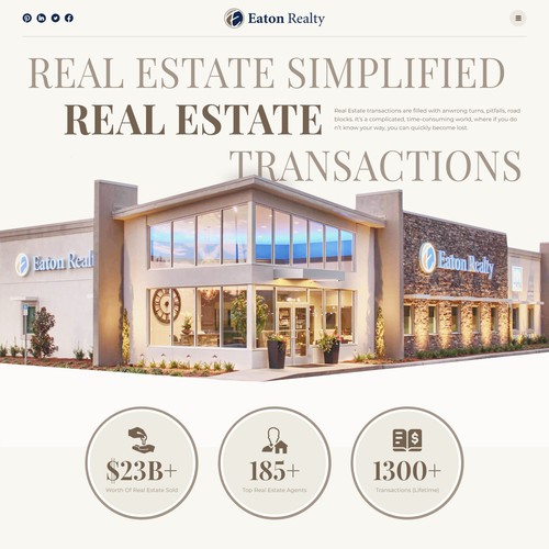 Real Estate Homepage Design