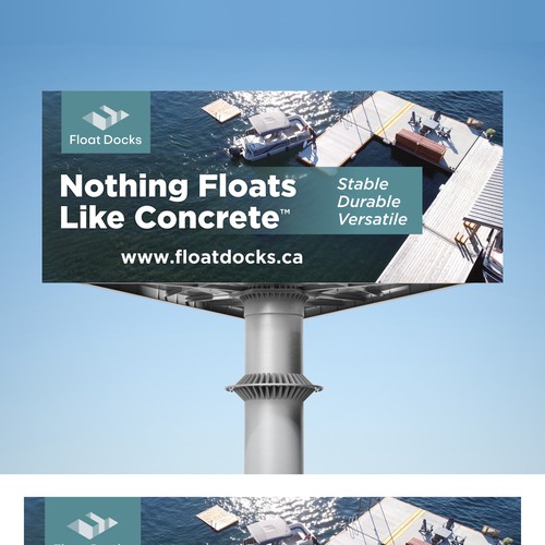 Bold Sign for a concrete floats company
