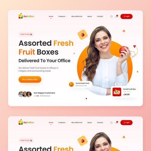 Fresh Fruit Delivery Company Website