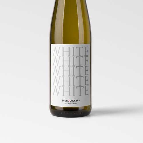 Wine Label Design for Real Estate Company Engel & Völkers