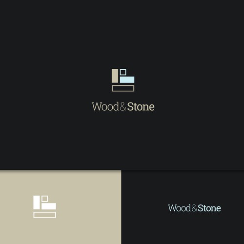 Logo design for wood and stone