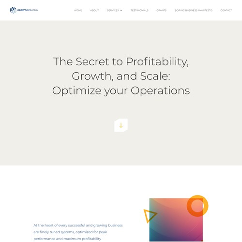 Website for an Innovative Process Consulting & Advisory Firm