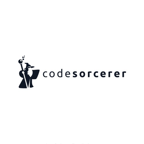 Clean logo concept for codesorcerer