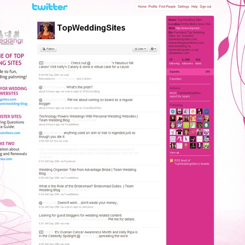 Twitter background - wedding related