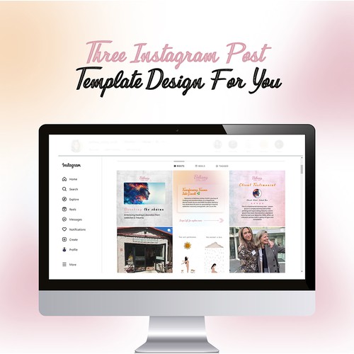 Instagram Design Templates for Profile Boost