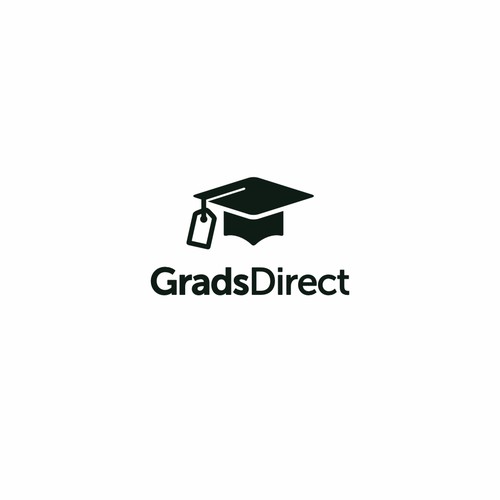 Logo for a website selling graduation related gear