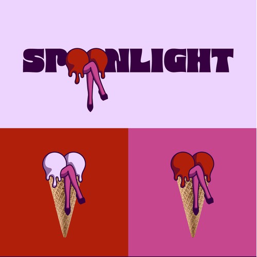 Logo concept for artisan ice cream brand