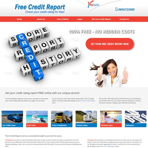 free credit report redesign