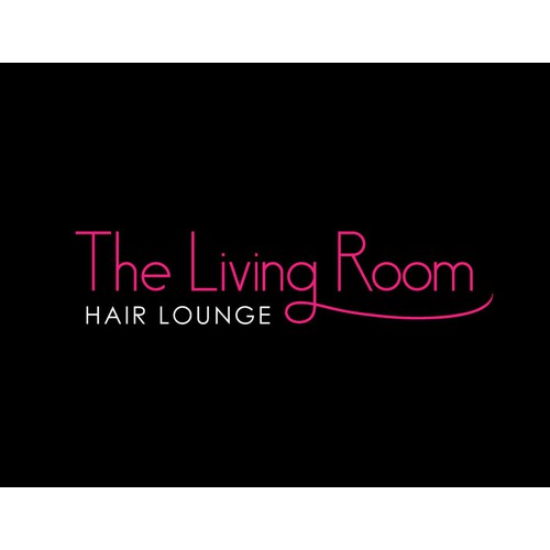 Create an inviting feminine, modern, luxurious, urban illustration for The Living Room Hair Lounge