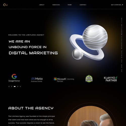Web Design for Digital Agency 