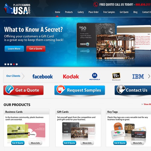Help www.plasticcardsusa.com with a new website design