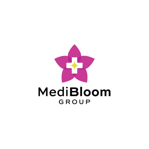 Bright , flower inspired logo for medical group