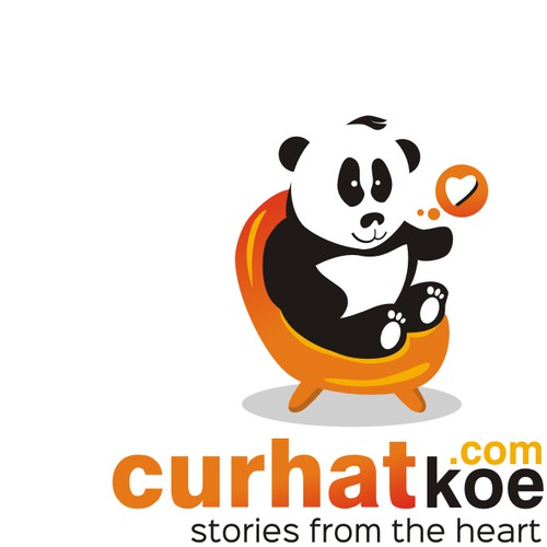 Create a logo for forum and website - "stories from the heart" -curhatkoe.com