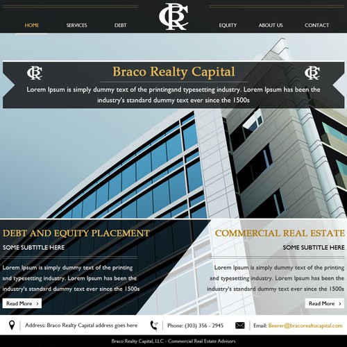 Help Braco Realty Capital, LLC with a new website design