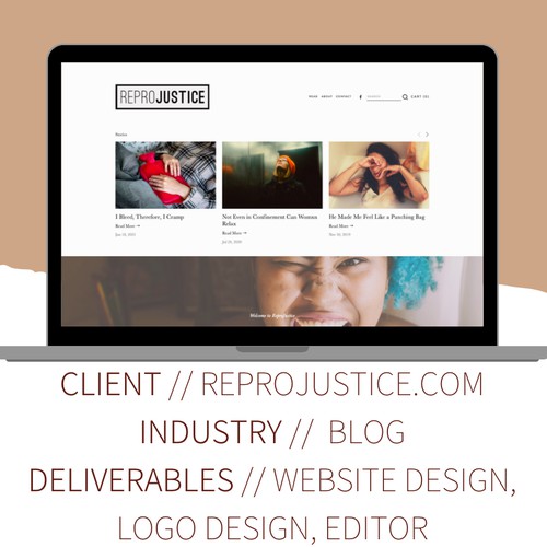 Website design for a feminist blog