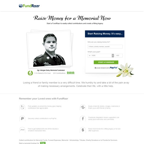 Web Design For Fund Razr