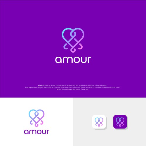 Logo design for a dating app