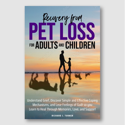 Grief & Healing Cover – Sunset Silhouette with Emotional Depth