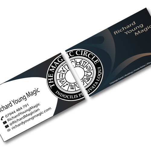 MAGICIAN NEEDS CONTEMPORARY BUSINESS CARD DESIGN
