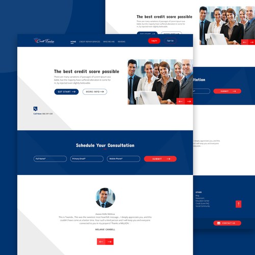 Landingpage design