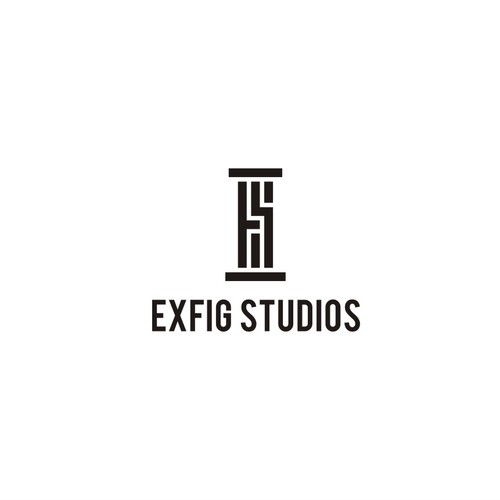 Bold Logo for Exfig Studios, a company that offer select customers the opportunity to own limited edition fine art statues based on gods/mythologies from around the world.