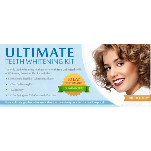 Create a Captivating Teeth Whitening Banner / Image