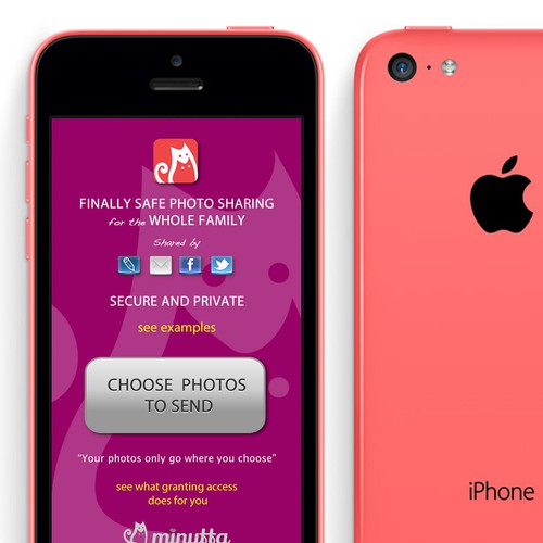 Launch Screen for Minutta App