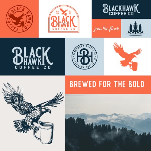Blackhawk Coffee Co. Logo + Brand Identity