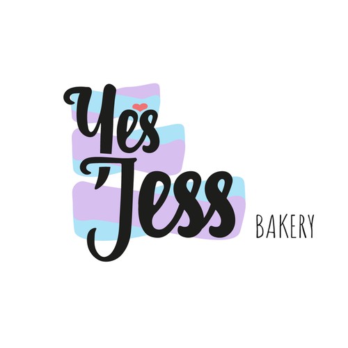 Typography logo concept for bakery