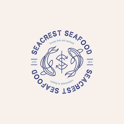 Vintage logo design for a seafood company