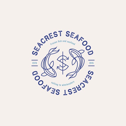 Vintage logo design for a seafood company