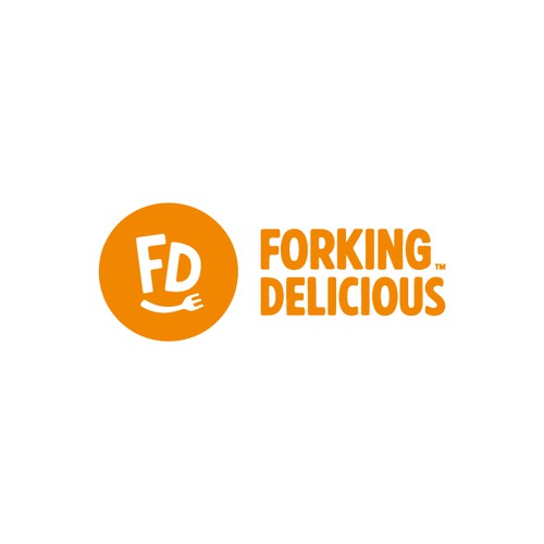 Bold & Playful Logo for Forking Delicious — Cooking & Entertaining Second Logo