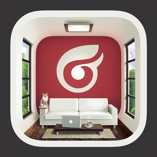 Icon for photo-real interior design iPad app