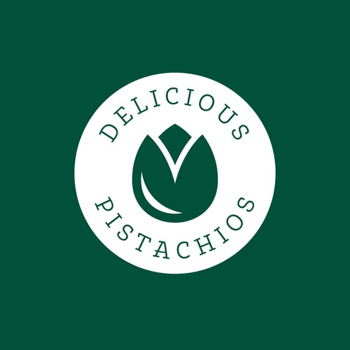 Unique and powerful logo for a pistachio brand