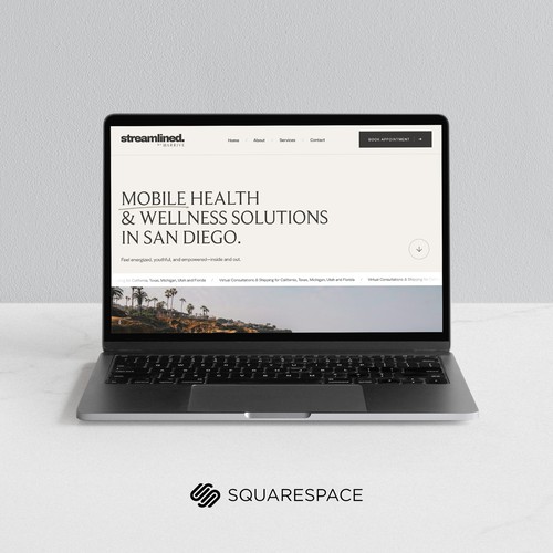 Streamlined Health | Squarespace Website Design & Development