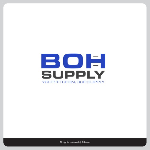 Clever logo for Boh Supply.