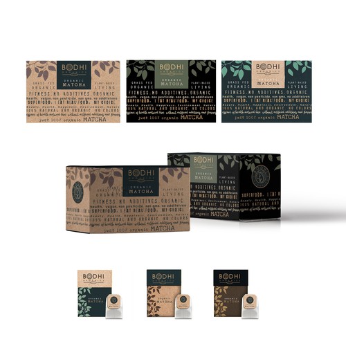 BOX PACKAGING AND INDIVIDUAL TEA BAG DESIGN FOR TEA LINE