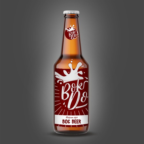 Beer bottle design.