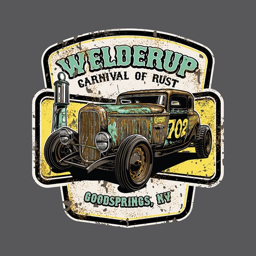 Vintage 1930-40's Automotive/Motorcycle Industry Themed Design for Discovery's "Vegas Rat Rods"