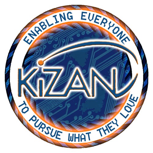 Kizan neon logo