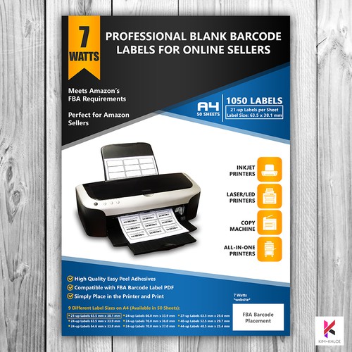 Packaging Label for Blank Barcode Labels