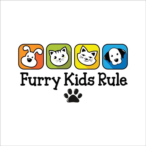 Logo concept for Furry Kids Rule