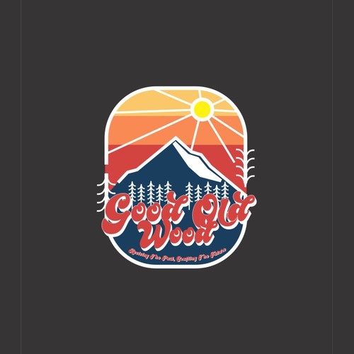 Retro logo for outdoor industry