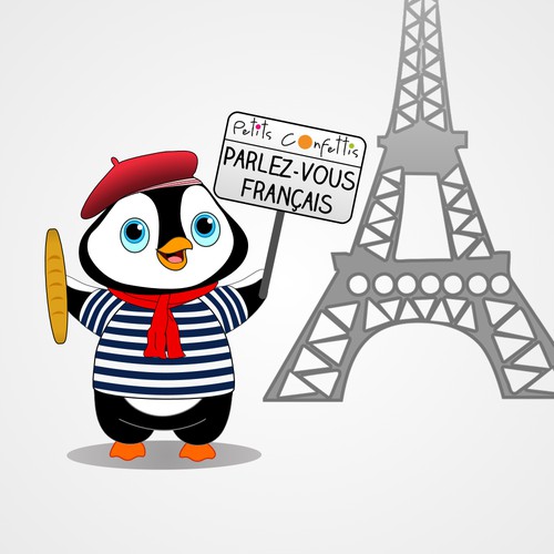Marcel, the french mascot penguin